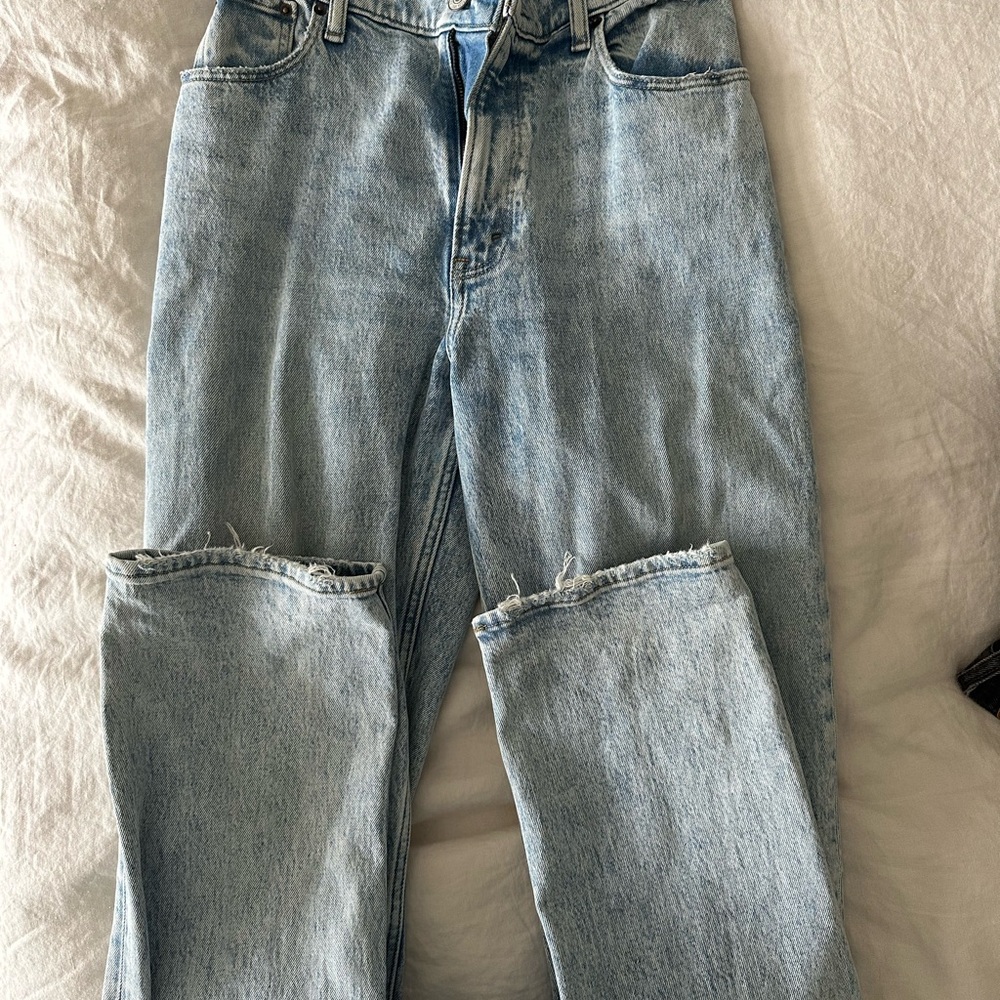 Light Blue Distressed Jeans